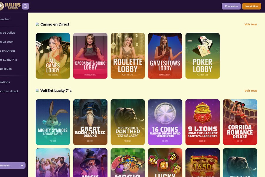 Julius Casino - Téléchargez notre Application Mobile APK