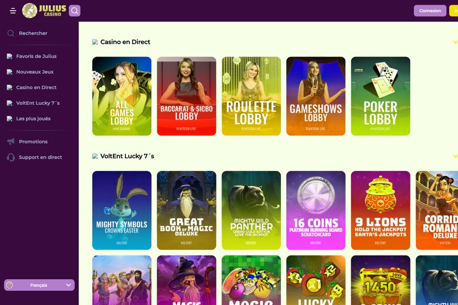 Julius Casino : Tout sur les Codes Promo